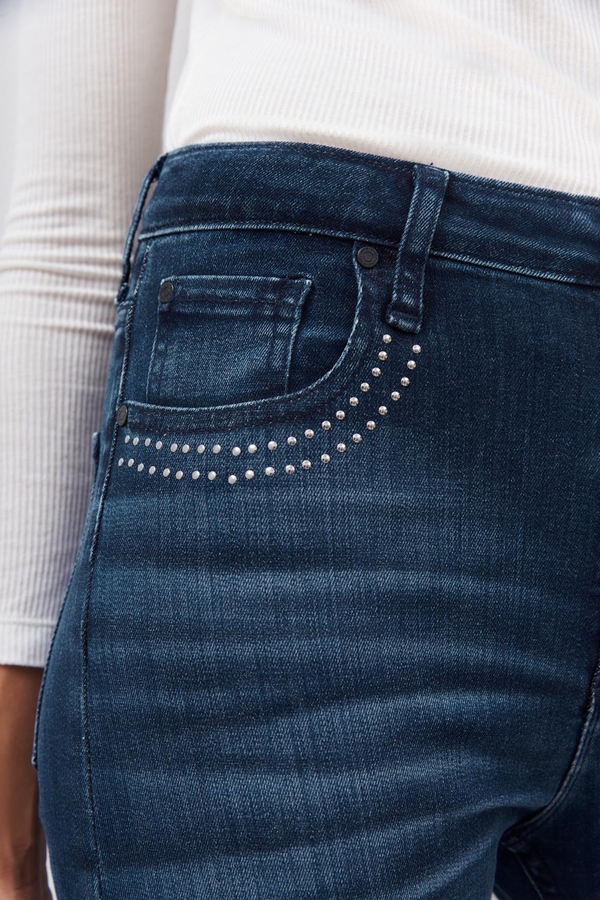 jean slim blue metal