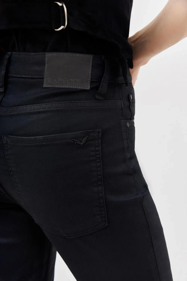 jean skinny satin black