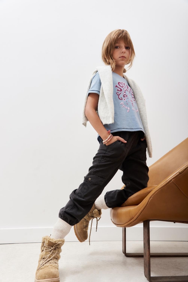 pantalon cargo grey girls