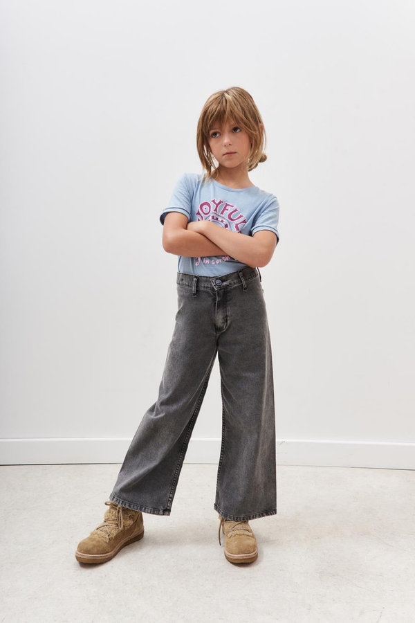 jean wide gray girls