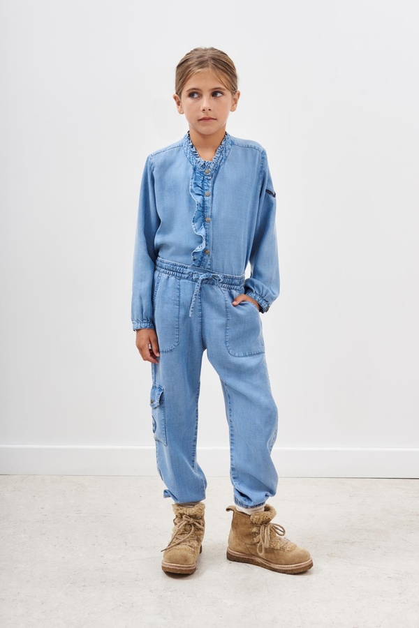 pantalon cargo denim girls