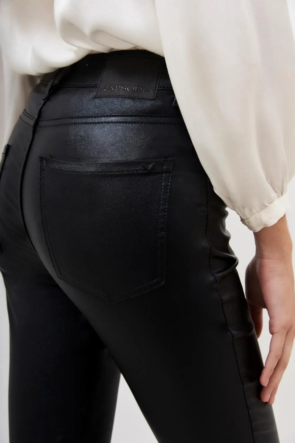 jean skinny satin blue black