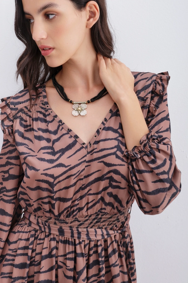 vestido amelie cebra