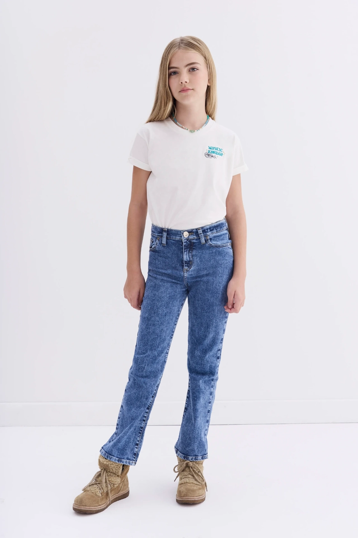 jean straight blue girls