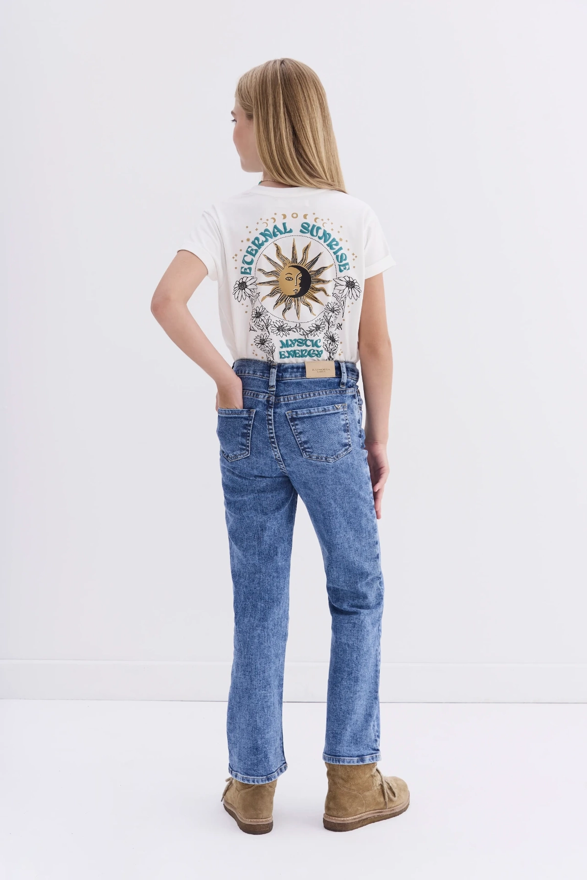 jean straight blue girls