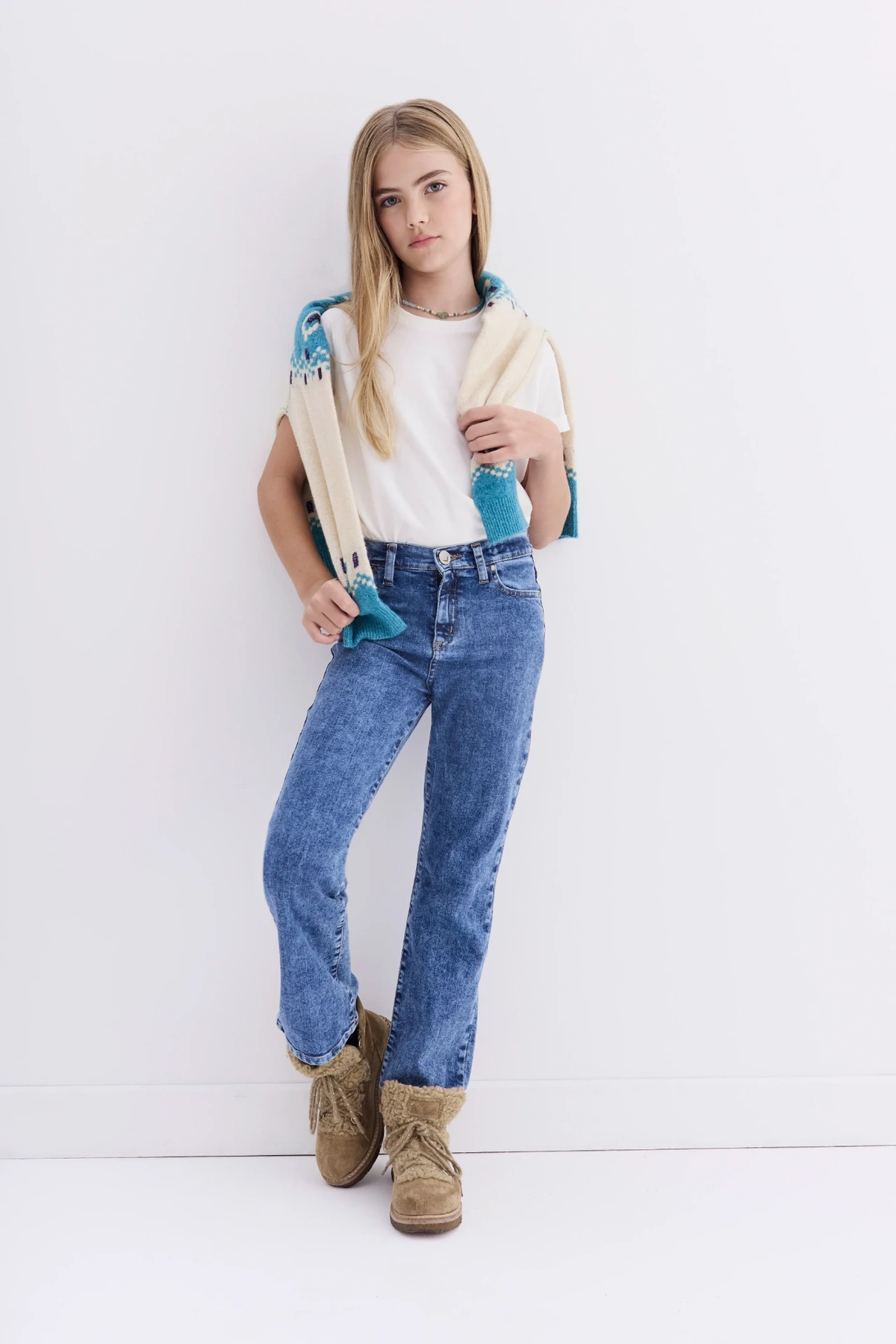 jean straight blue girls
