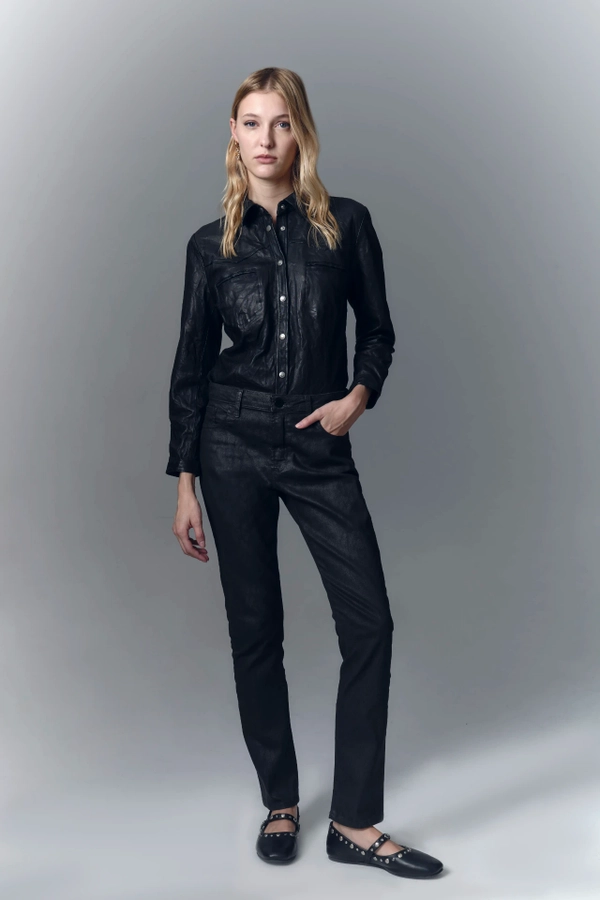 jean skinny leopard