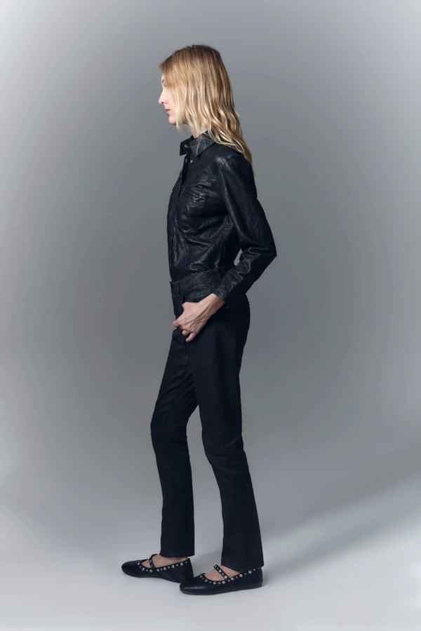 jean skinny leopard