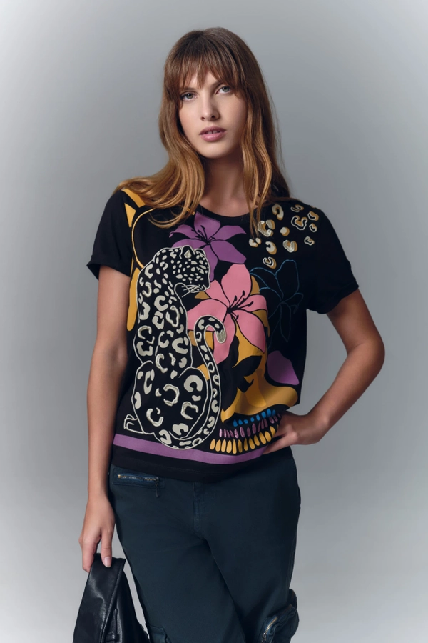 remera leopard
