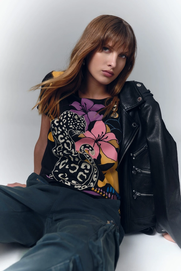 remera leopard