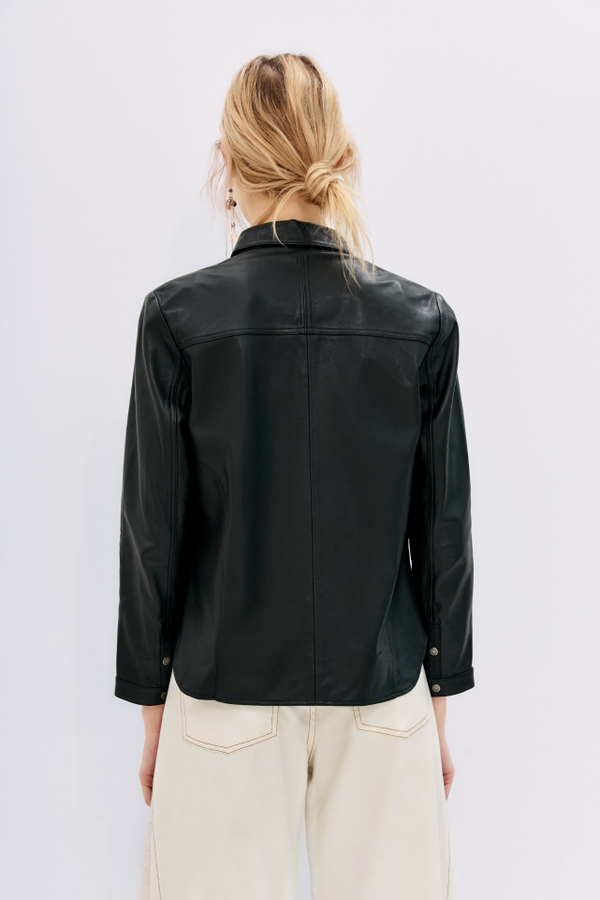camisa bellota rocker cuero