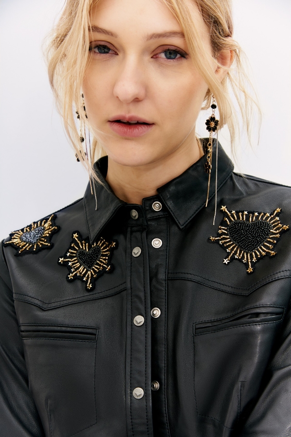 camisa bellota rocker cuero