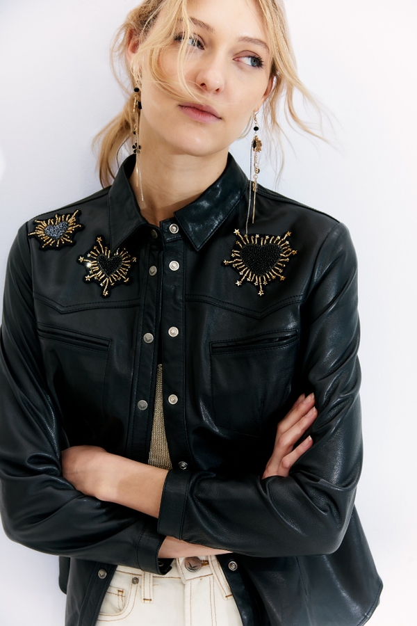 camisa bellota rocker cuero